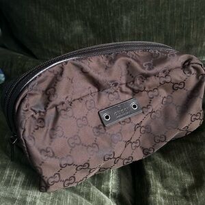 Gucci GG Monogram Nylon Makeup Pouch
